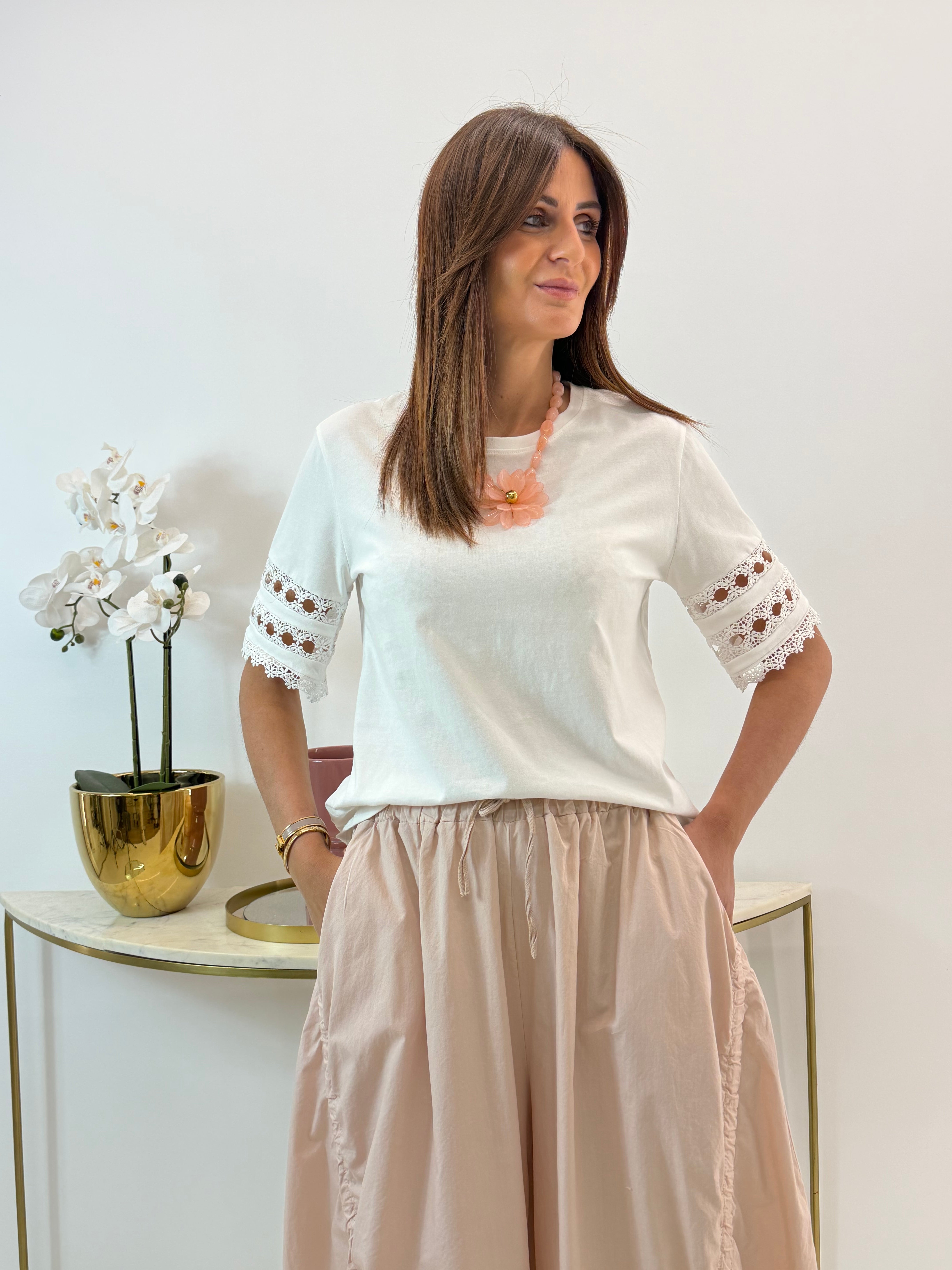 T-SHIRT MARGHERITA BIANCA