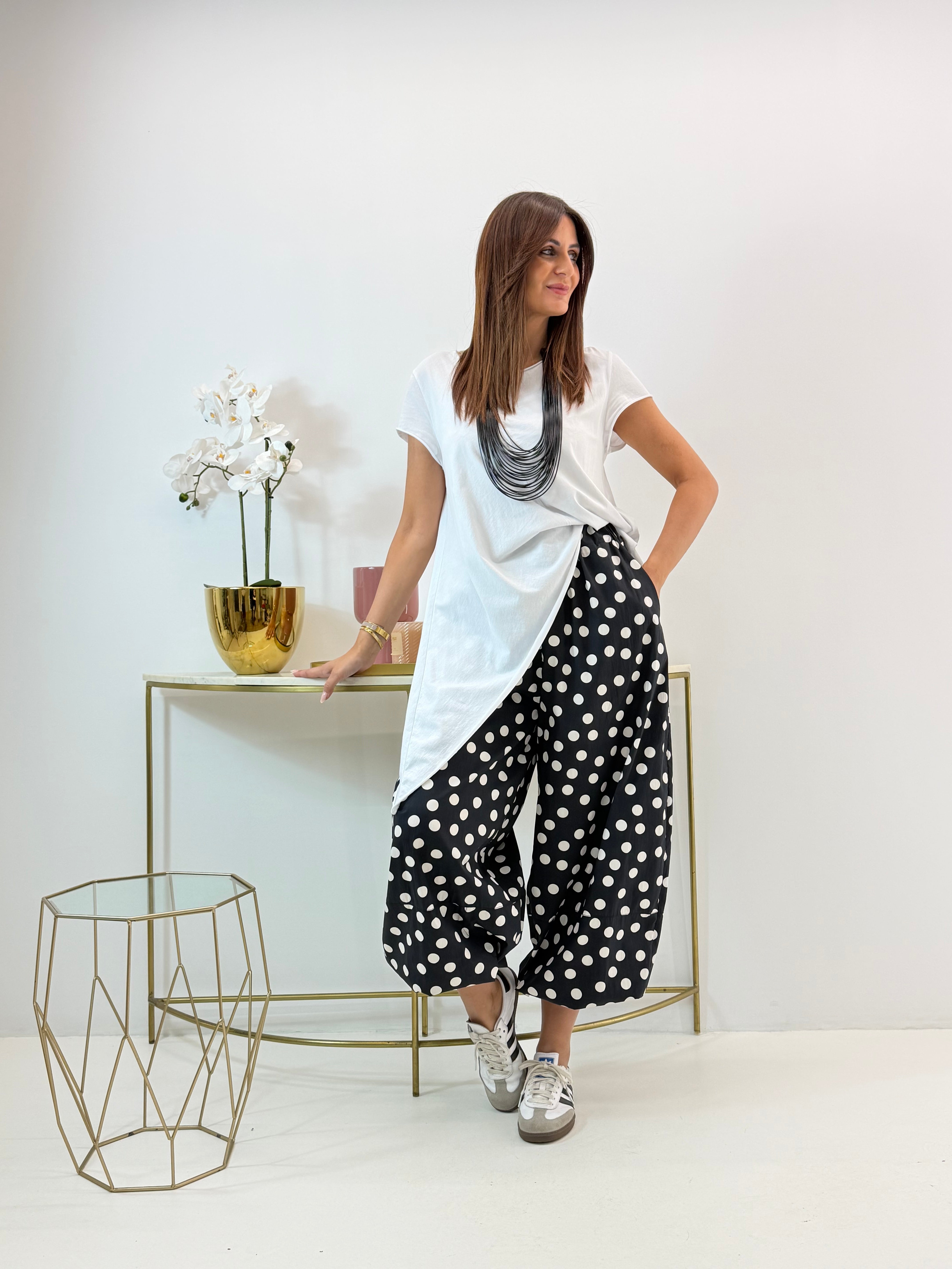 PANTALONE FRESIA A POIS
