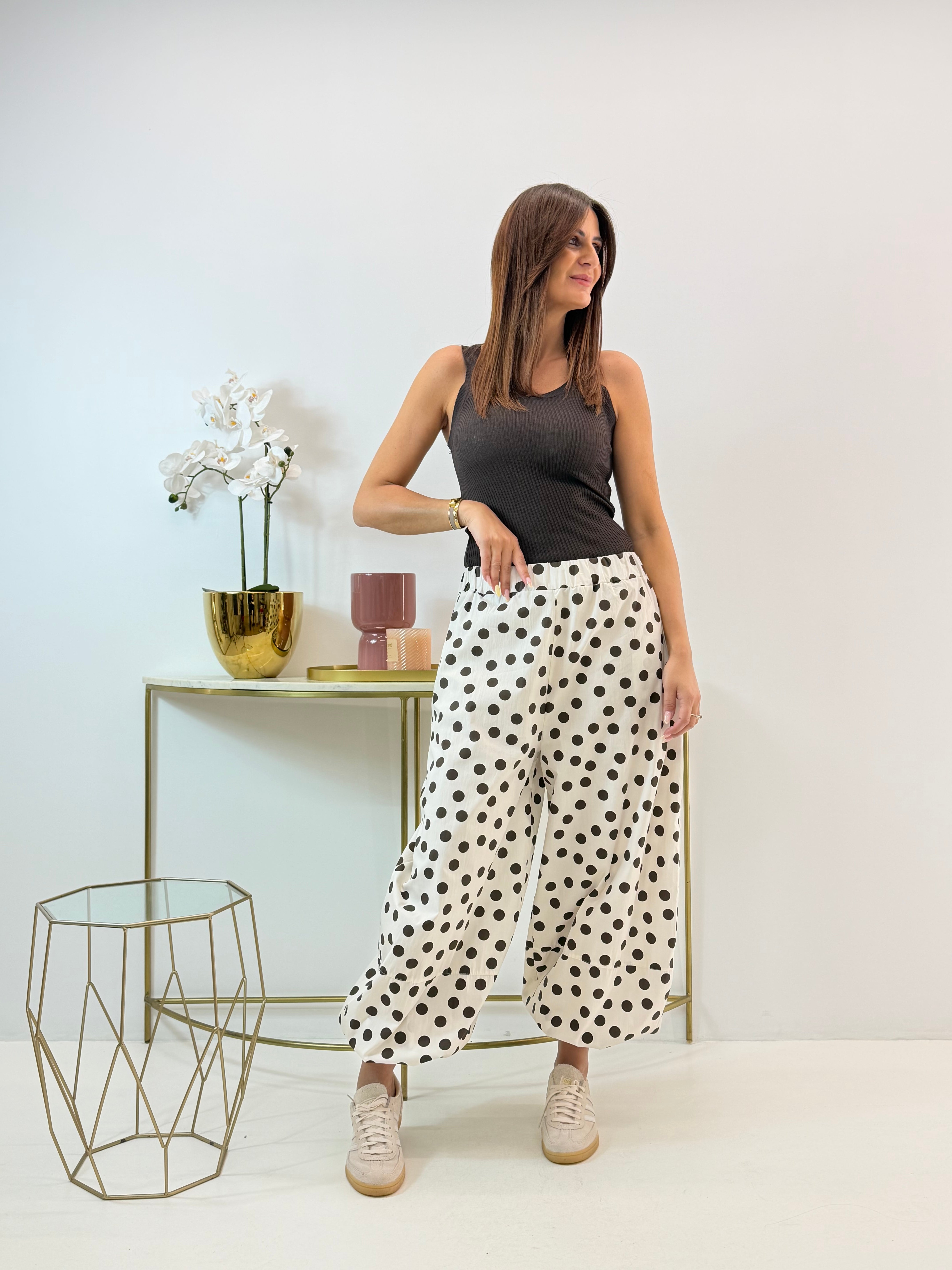 PANTALONE FRESIA A POIS