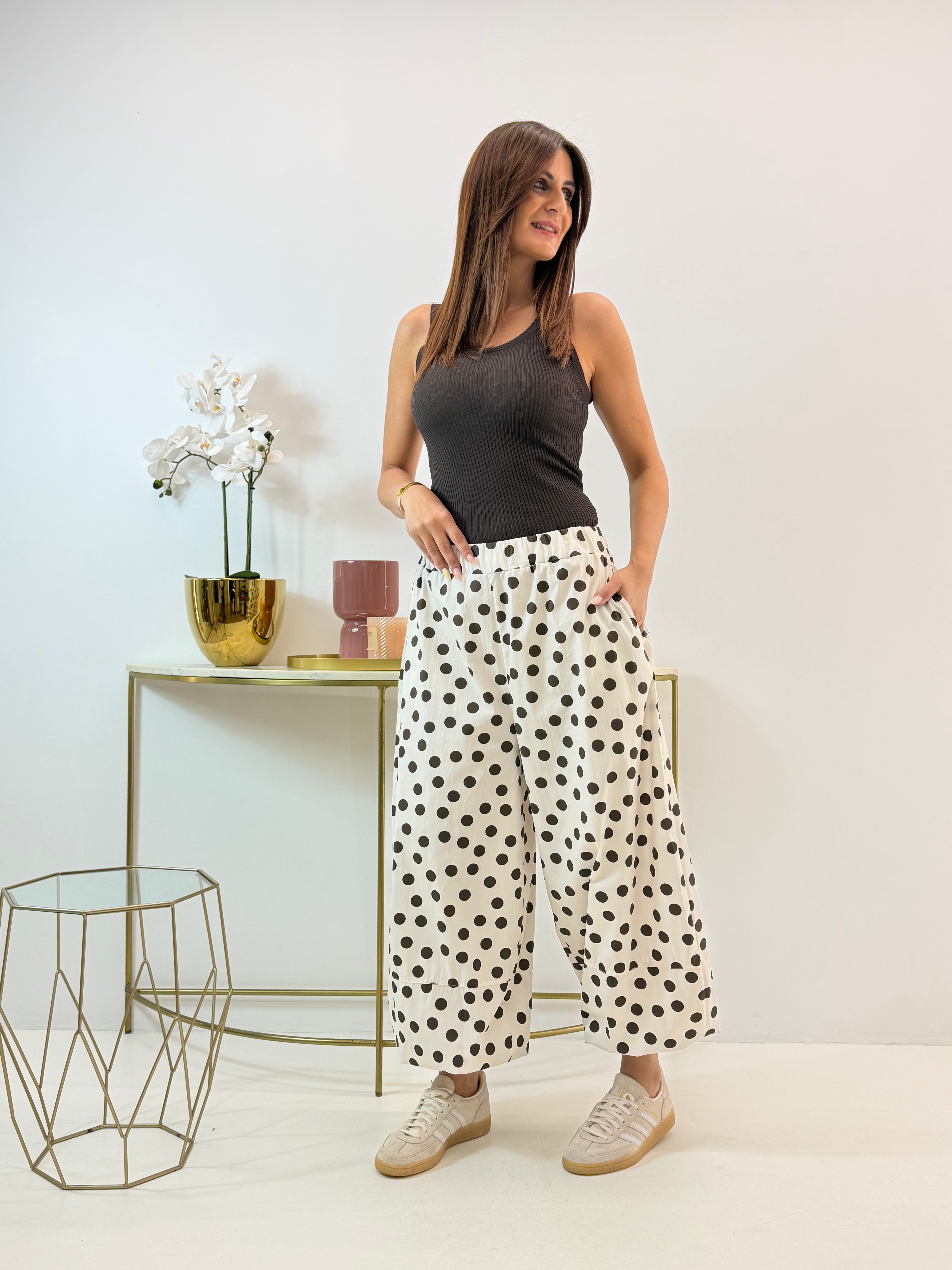PANTALONE FRESIA A POIS
