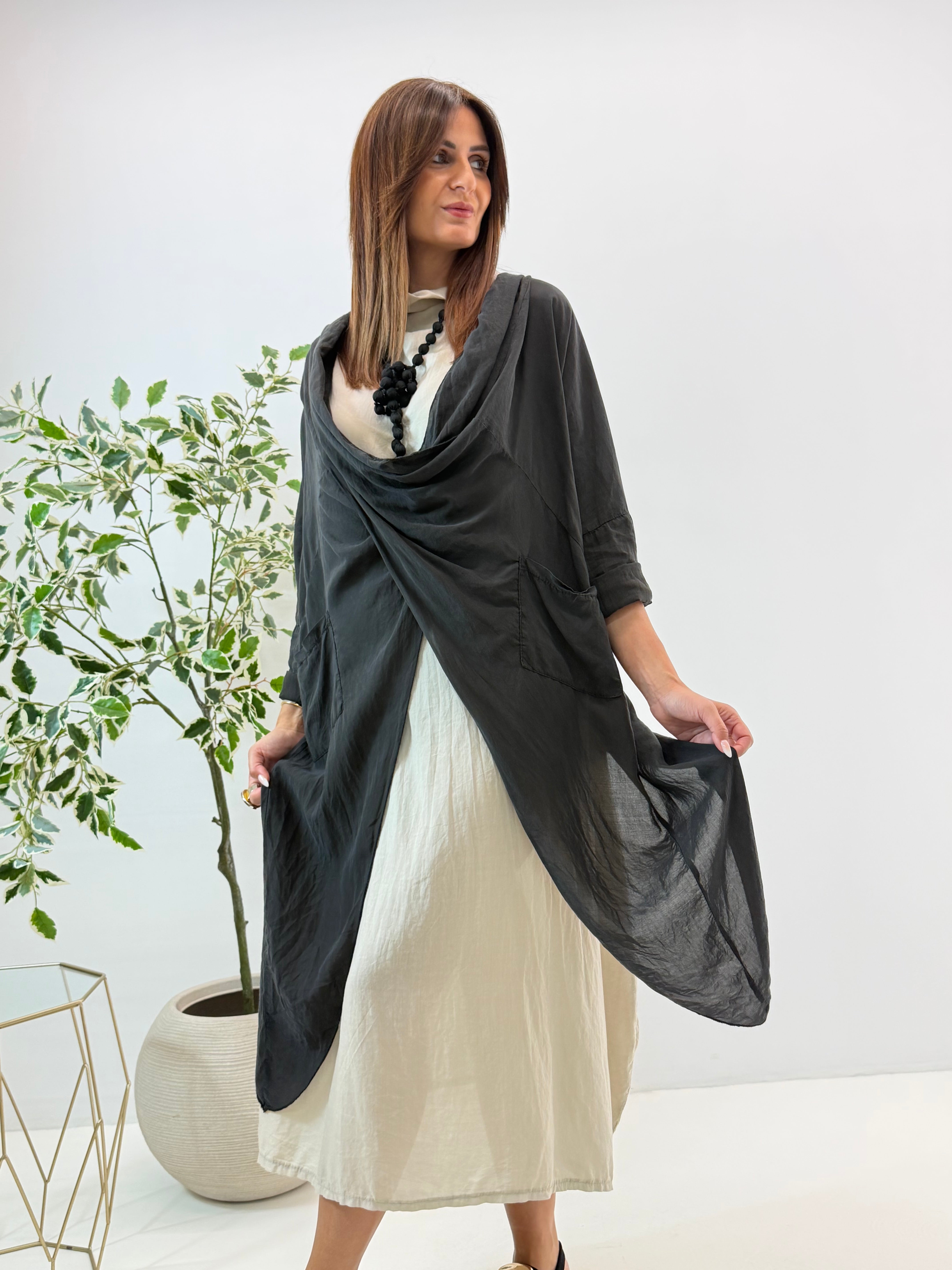 SPOLVERINO IN TENCEL SELMA NERO