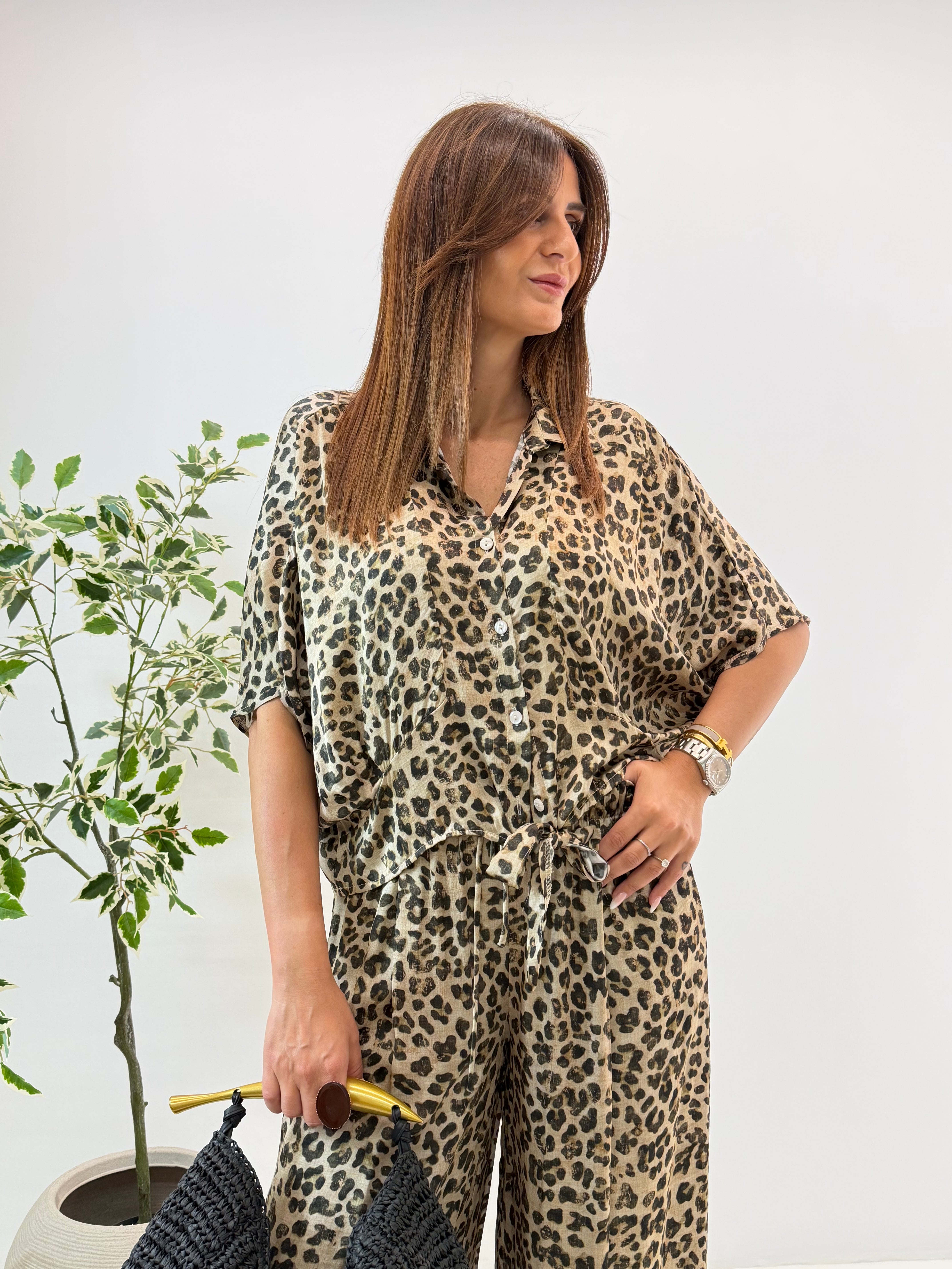CAMICIA SATIN MACULATA