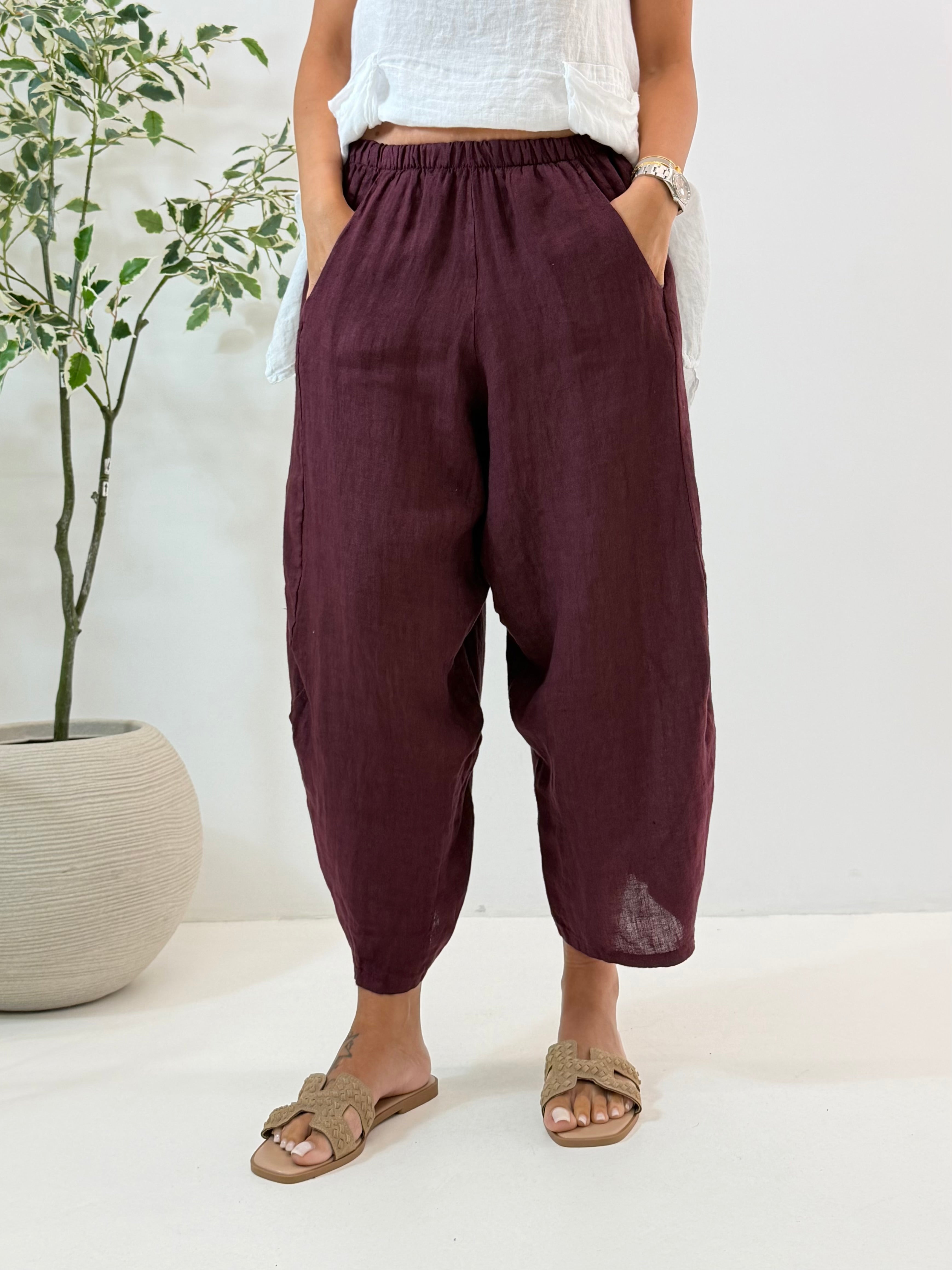 PANTALONE ADRIA IN LINO