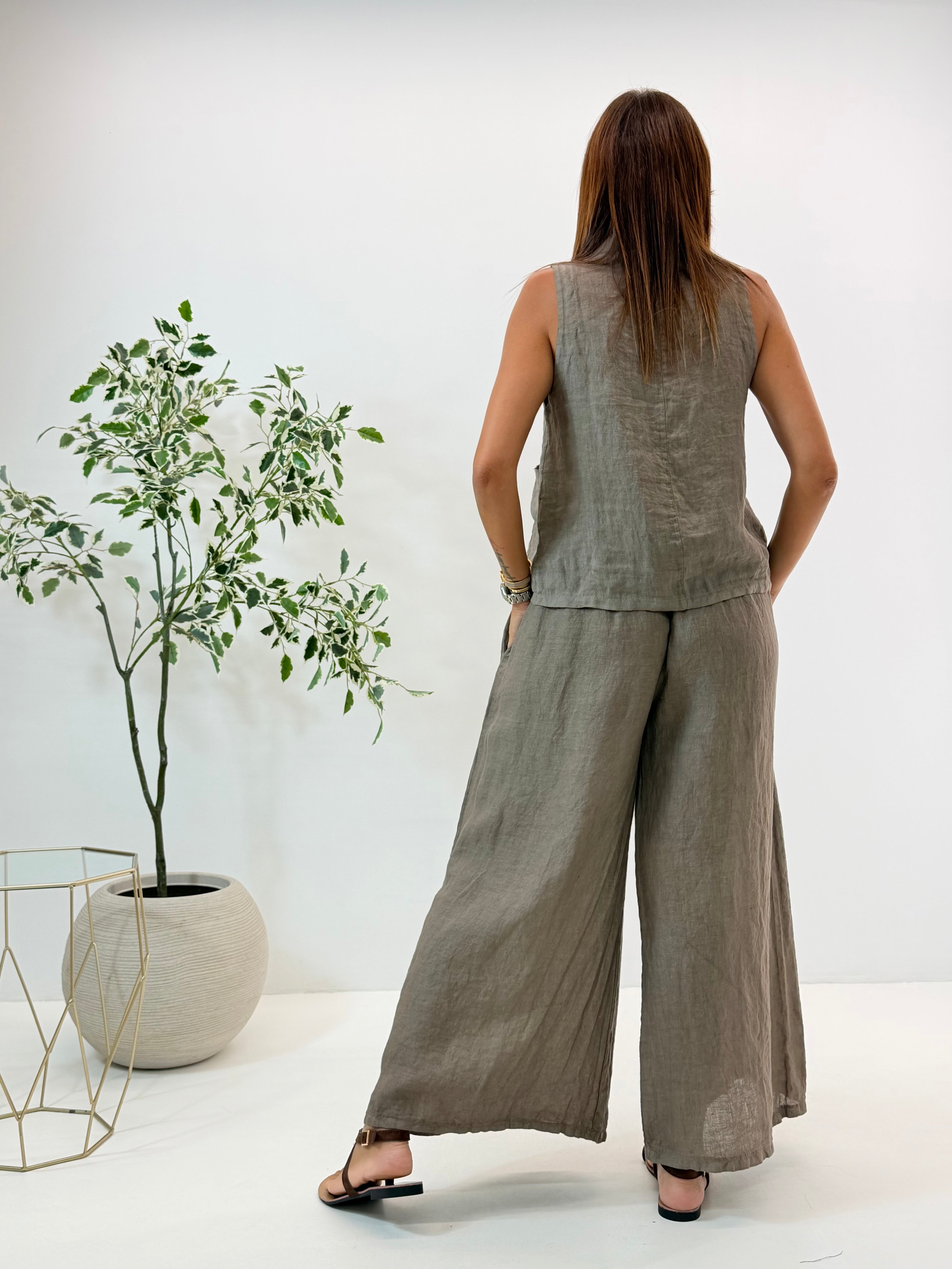 PANTALONE MATILDE IN LINO