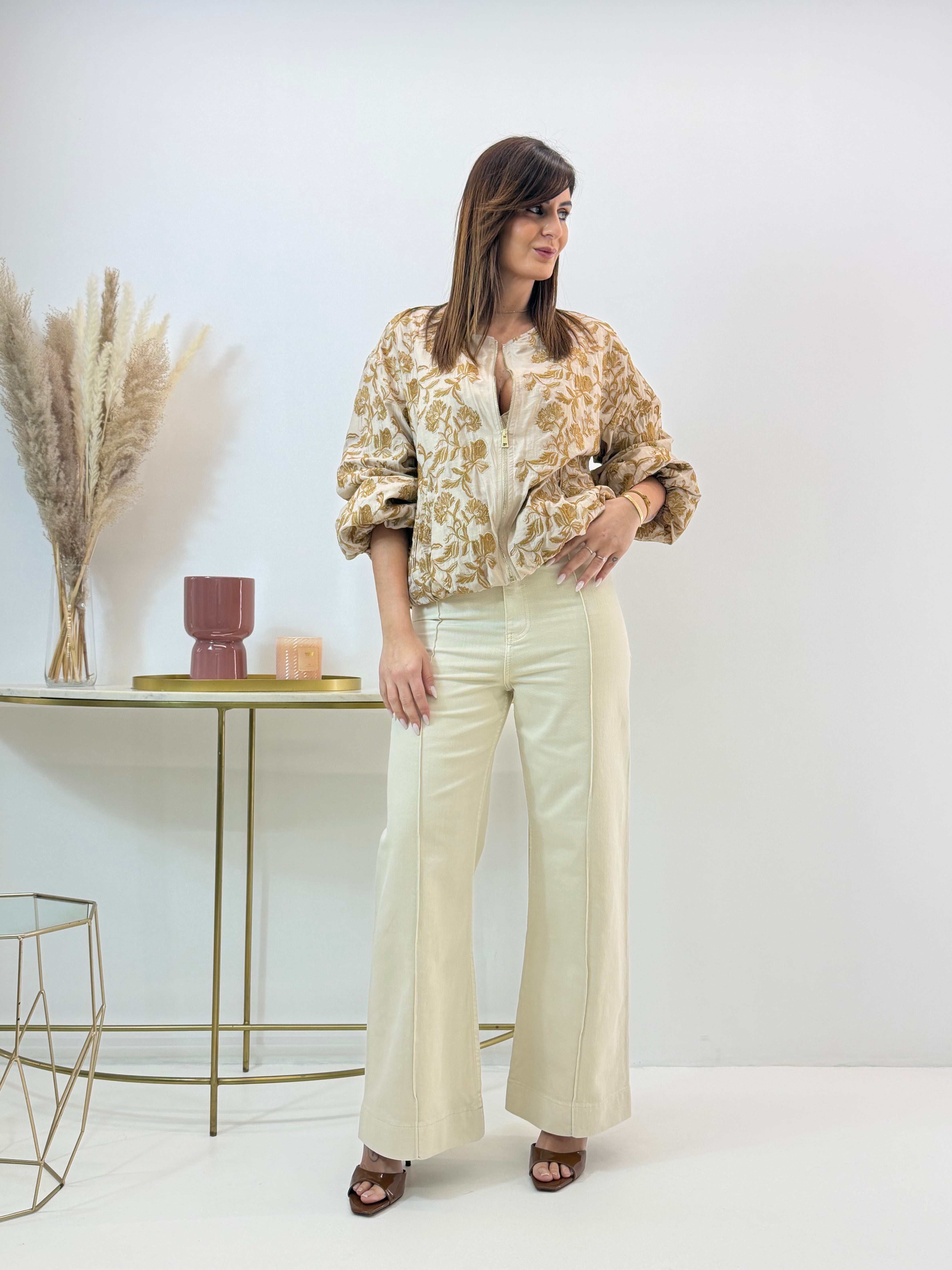BOMBER CELIN BEIGE FANTASIA
