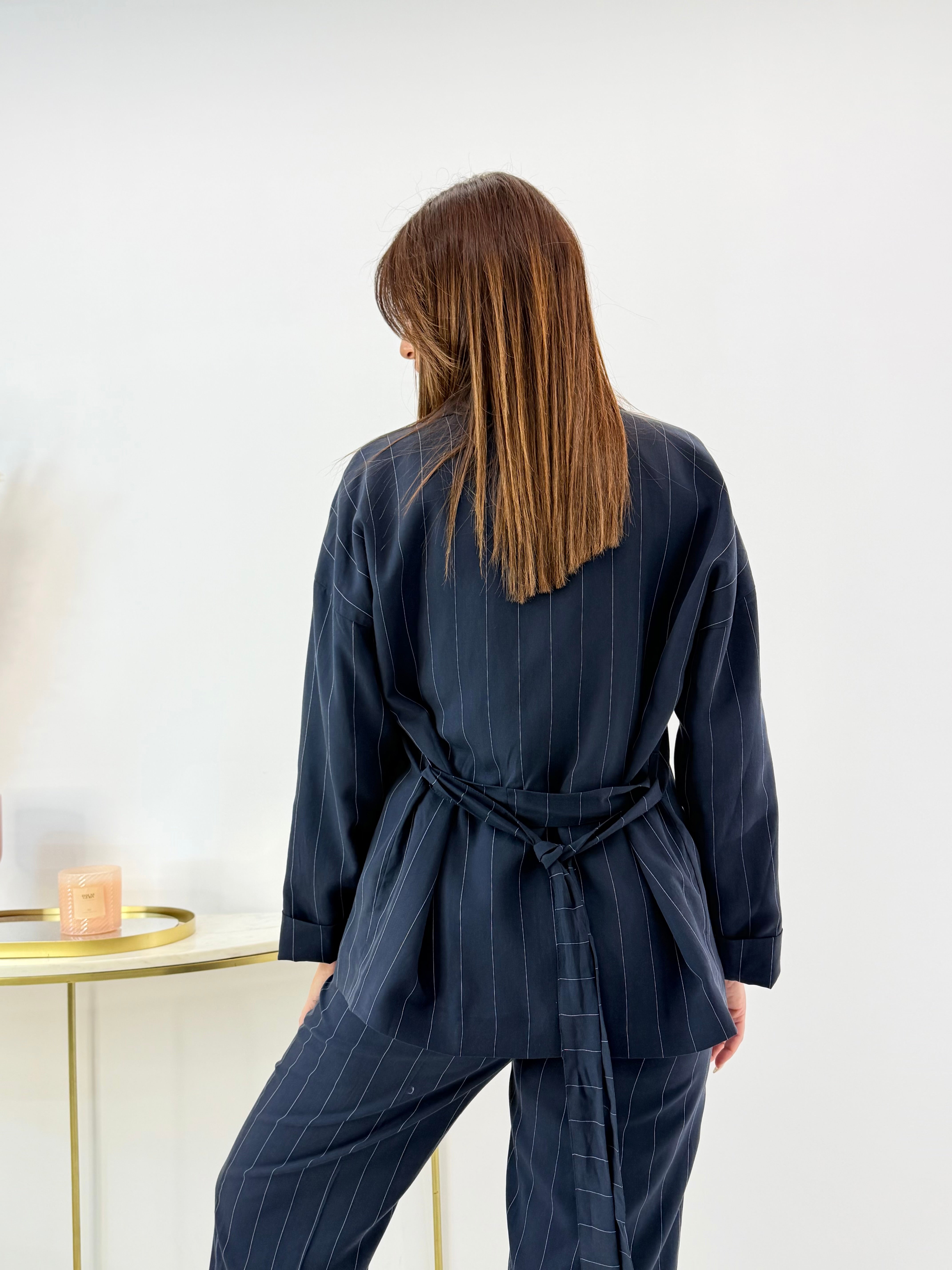 BLAZER BLU GESSATO