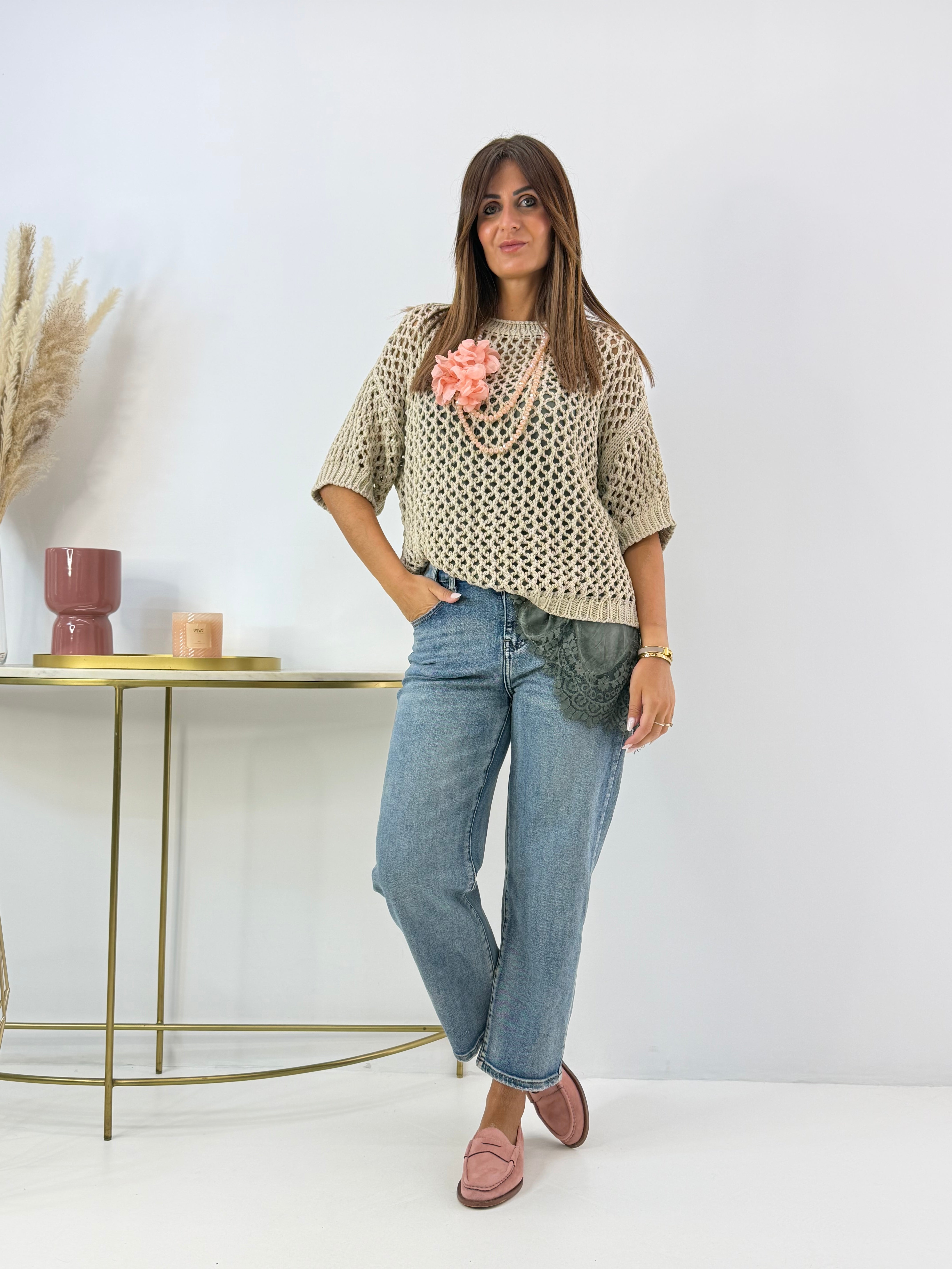 PULL CAROLA TRAFORATO