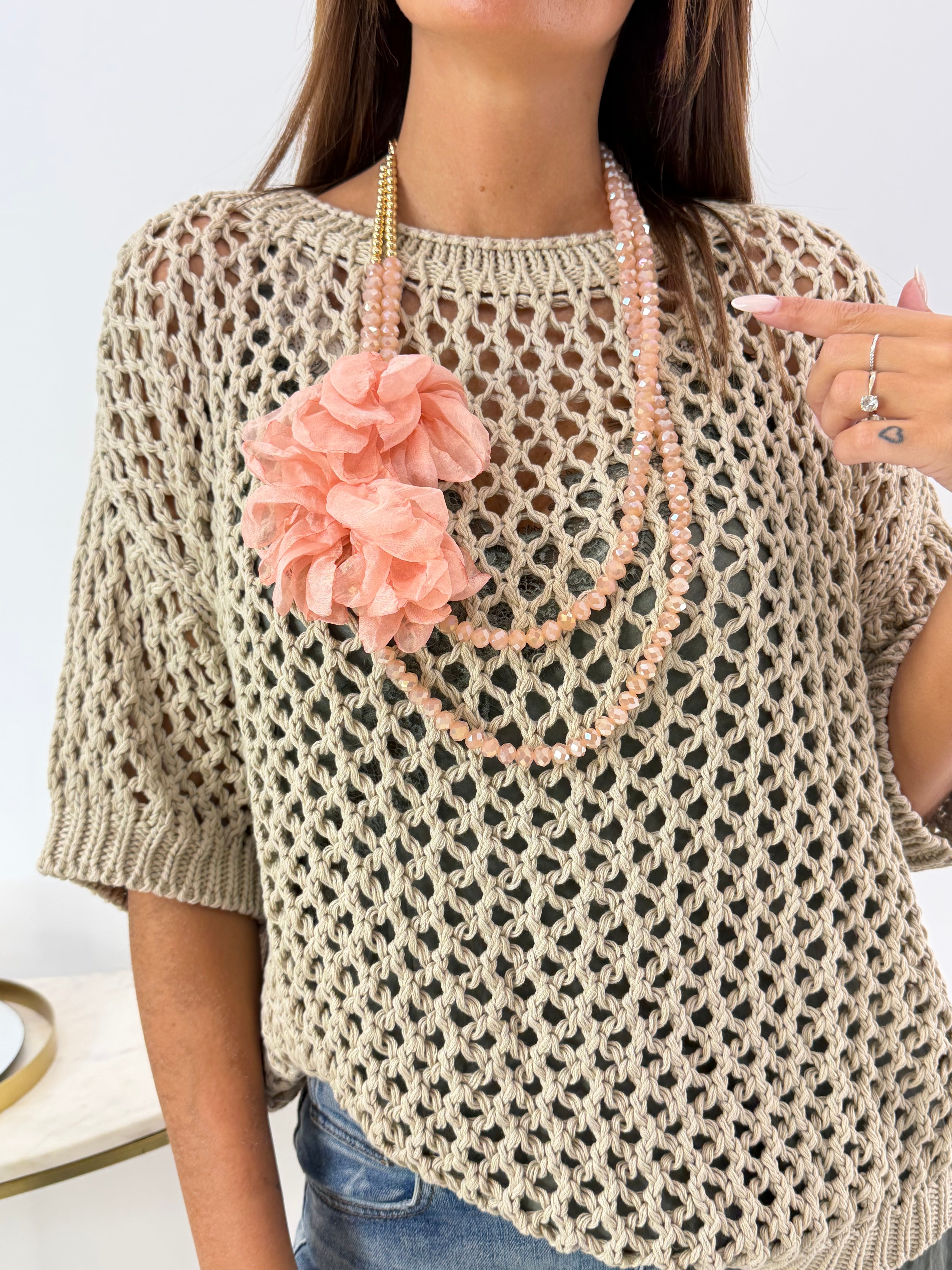 COLLANA CAROLA ROSA